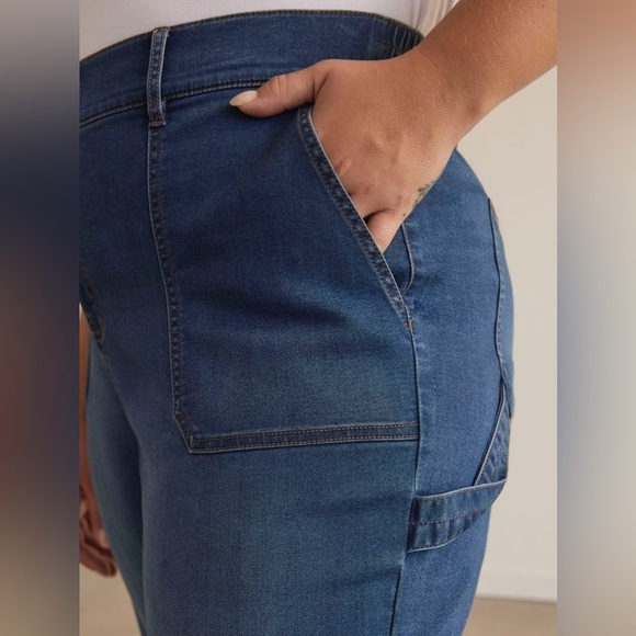 Pennington’s Medium Wash Knit-Like Denim Jogger, 1948 Fit - d/C JEANS Size 3x - Picture 3 of 15